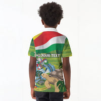 Seychelles National Day Personalized Kid Polo Shirt 50 Years Anniversary Lendepandans Sesel