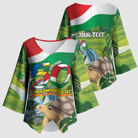 Seychelles National Day Personalized Kimono Sleeve Blouse 50 Years Anniversary Lendepandans Sesel