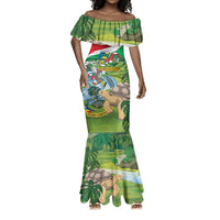 Seychelles National Day Personalized Mermaid Dress 50 Years Anniversary Lendepandans Sesel