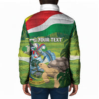 Seychelles National Day Personalized Padded Jacket 50 Years Anniversary Lendepandans Sesel