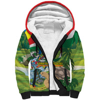 Seychelles National Day Personalized Sherpa Hoodie 50 Years Anniversary Lendepandans Sesel