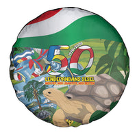 Seychelles National Day Spare Tire Cover 50 Years Anniversary Lendepandans Sesel