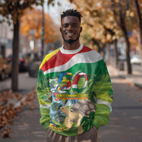 Seychelles National Day Personalized Sweatshirt 50 Years Anniversary Lendepandans Sesel
