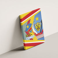 DR Congo Independence Day Canvas Wall Art Congo-Kinshasa Coat Of Arms Style