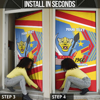 DR Congo Independence Day Personalized Door Cover Congo-Kinshasa Coat Of Arms Style