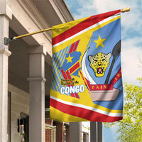 DR Congo Independence Day Garden Flag Congo-Kinshasa Coat Of Arms Style