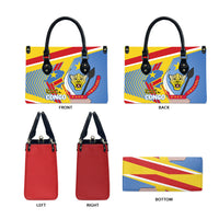DR Congo Independence Day Leather Bag Congo-Kinshasa Coat Of Arms Style