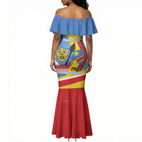 DR Congo Independence Day Personalized Mermaid Dress Congo-Kinshasa Coat Of Arms Style