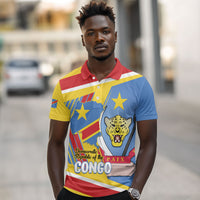 DR Congo Independence Day Personalized Polo Shirt Congo-Kinshasa Coat Of Arms Style