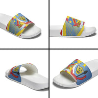 DR Congo Independence Day Slide Sandals Congo-Kinshasa Coat Of Arms Style