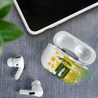 British Virgin Islands Day AirPods Case Vigilate Plumeria Alba Coat Of Arms
