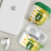 British Virgin Islands Day AirPods Case Vigilate Plumeria Alba Coat Of Arms