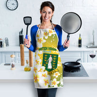 British Virgin Islands Day Apron Vigilate Plumeria Alba Coat Of Arms