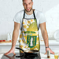British Virgin Islands Day Apron Vigilate Plumeria Alba Coat Of Arms