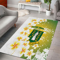 British Virgin Islands Day Area Rug Vigilate Plumeria Alba Coat Of Arms