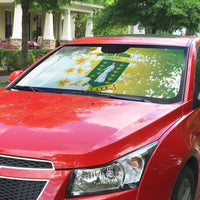 British Virgin Islands Day Auto Sun Shade Vigilate Plumeria Alba Coat Of Arms