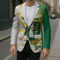 British Virgin Islands Day Personalised Blazer Vigilate Plumeria Alba Coat Of Arms