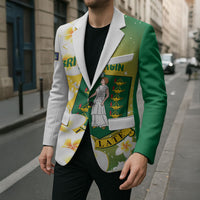 British Virgin Islands Day Personalised Blazer Vigilate Plumeria Alba Coat Of Arms