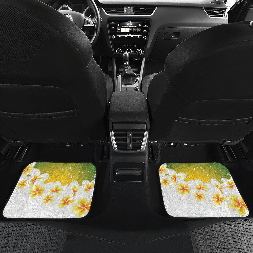 British Virgin Islands Day Personalised Car Mats Vigilate Plumeria Alba Coat Of Arms