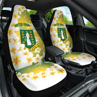British Virgin Islands Day Car Seat Cover Vigilate Plumeria Alba Coat Of Arms