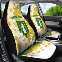 British Virgin Islands Day Car Seat Cover Vigilate Plumeria Alba Coat Of Arms