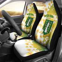 British Virgin Islands Day Car Seat Cover Vigilate Plumeria Alba Coat Of Arms