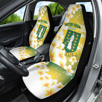 British Virgin Islands Day Car Seat Cover Vigilate Plumeria Alba Coat Of Arms