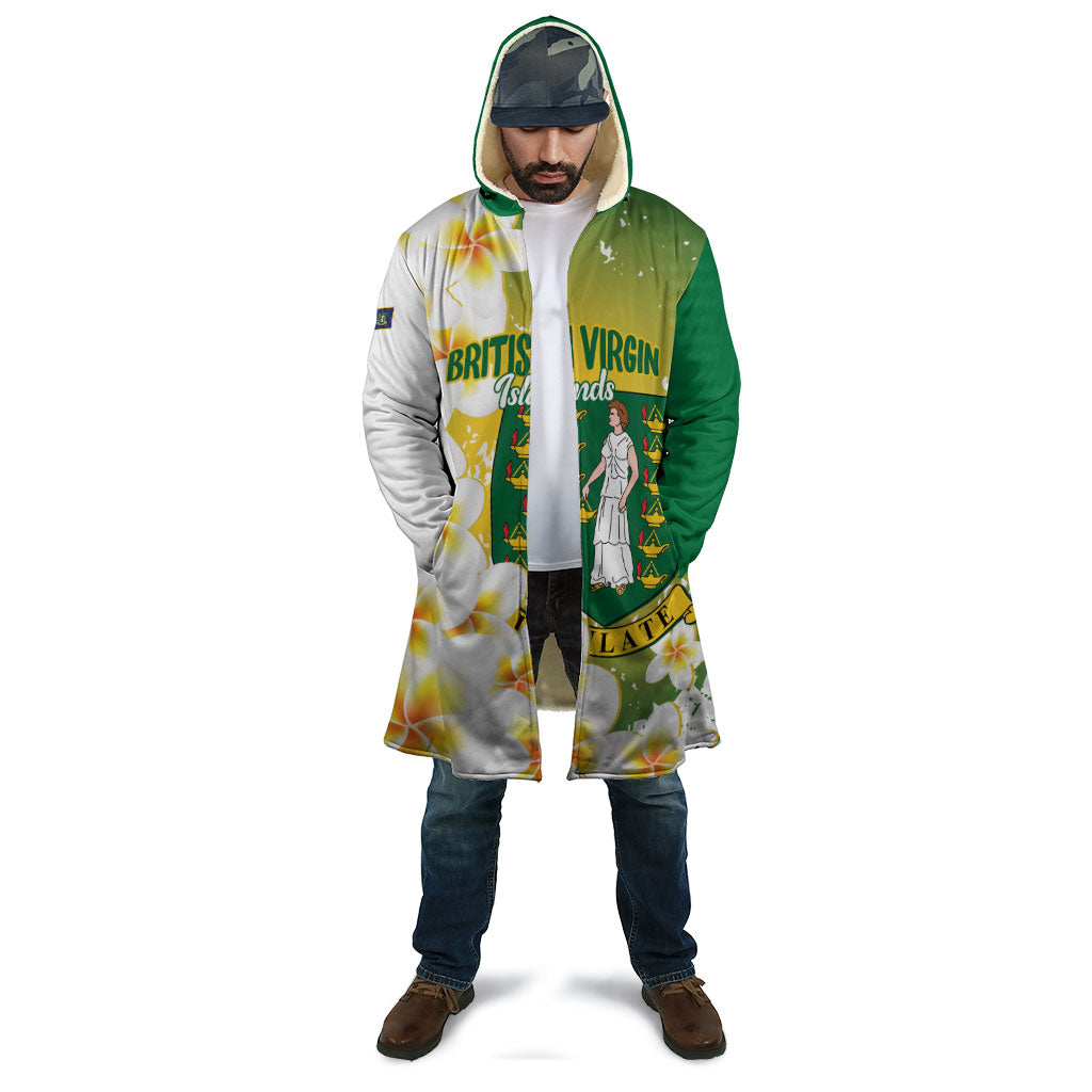 British Virgin Islands Day Personalised Cloak Vigilate Plumeria Alba Coat Of Arms