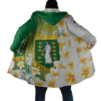 British Virgin Islands Day Personalised Cloak Vigilate Plumeria Alba Coat Of Arms