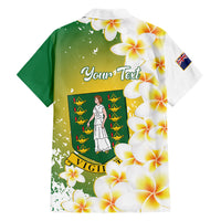 British Virgin Islands Day Personalised Hawaiian Shirt Vigilate Plumeria Alba Coat Of Arms