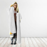 British Virgin Islands Day Hooded Blanket Vigilate Plumeria Alba Coat Of Arms