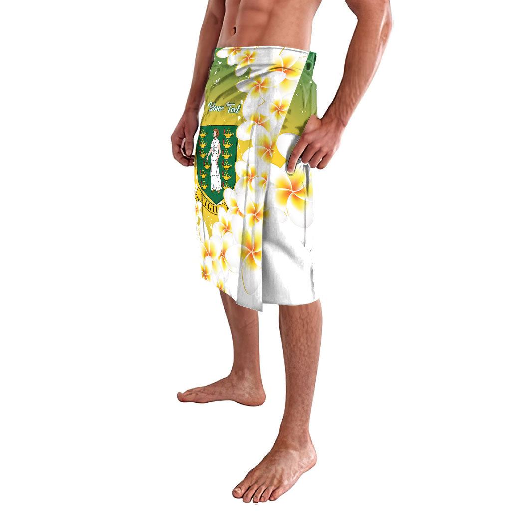 British Virgin Islands Day Personalised Lavalava Vigilate Plumeria Alba Coat Of Arms