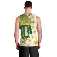 British Virgin Islands Day Personalised Men Tank Top Vigilate Plumeria Alba Coat Of Arms
