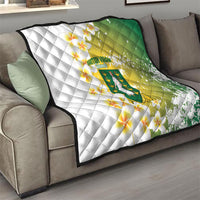 British Virgin Islands Day Quilt Vigilate Plumeria Alba Coat Of Arms