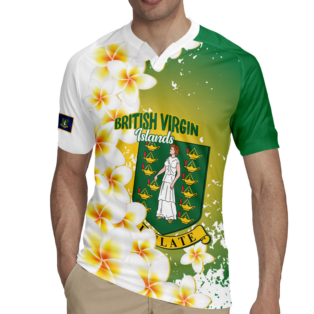 British Virgin Islands Day Personalised Rugby Jersey Vigilate Plumeria Alba Coat Of Arms