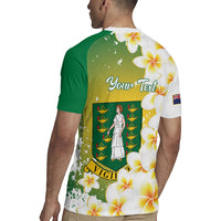 British Virgin Islands Day Personalised Rugby Jersey Vigilate Plumeria Alba Coat Of Arms