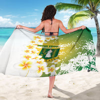 British Virgin Islands Day Sarong Vigilate Plumeria Alba Coat Of Arms