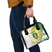 British Virgin Islands Day Shoulder Handbag Vigilate Plumeria Alba Coat Of Arms