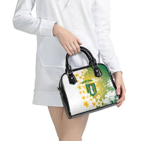 British Virgin Islands Day Shoulder Handbag Vigilate Plumeria Alba Coat Of Arms