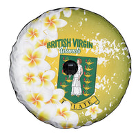 British Virgin Islands Day Spare Tire Cover Vigilate Plumeria Alba Coat Of Arms