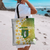 British Virgin Islands Day Tote Bag Vigilate Plumeria Alba Coat Of Arms