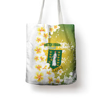 British Virgin Islands Day Tote Bag Vigilate Plumeria Alba Coat Of Arms