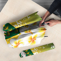 British Virgin Islands Day Umbrella Vigilate Plumeria Alba Coat Of Arms