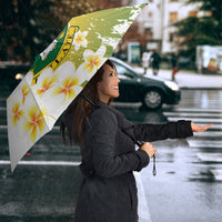 British Virgin Islands Day Umbrella Vigilate Plumeria Alba Coat Of Arms