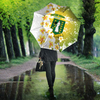 British Virgin Islands Day Umbrella Vigilate Plumeria Alba Coat Of Arms