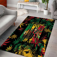 Jamaica Reggae Festival Area Rug One Love Rastafari Culture - Wonder Print Shop
