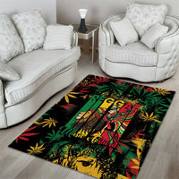 Jamaica Reggae Festival Area Rug One Love Rastafari Culture - Wonder Print Shop