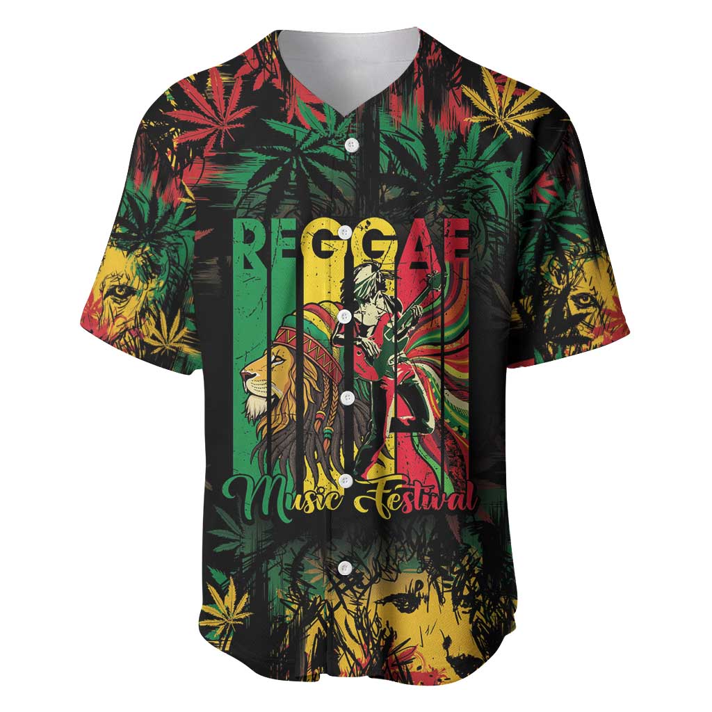 Jamaica Reggae Festival Baseball Jersey One Love Rastafari Culture - Wonder Print Shop