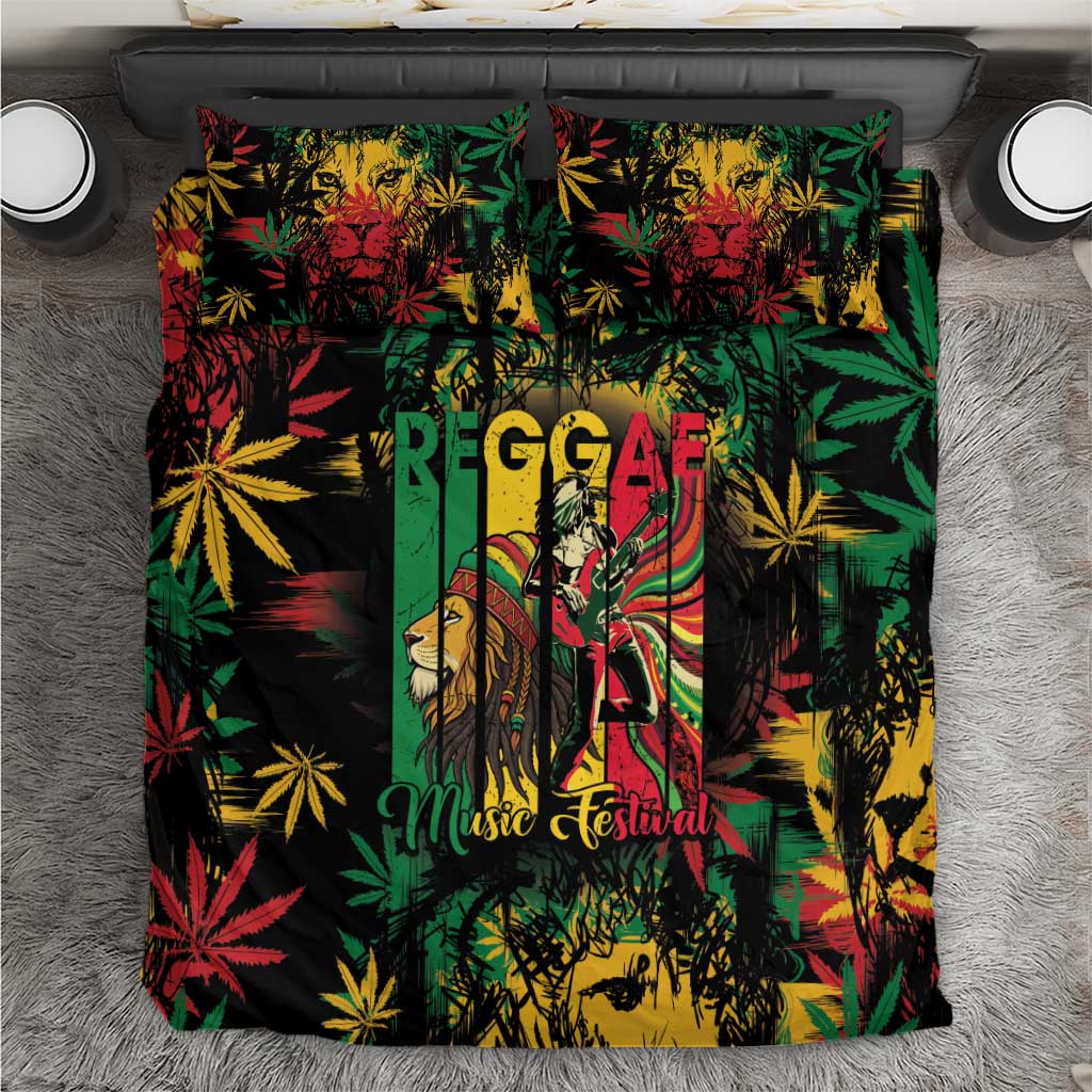 Jamaica Reggae Festival Bedding Set One Love Rastafari Culture - Wonder Print Shop