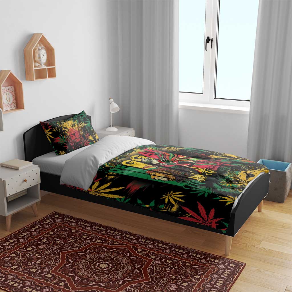 Jamaica Reggae Festival Bedding Set One Love Rastafari Culture - Wonder Print Shop